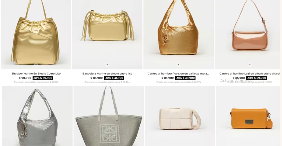 Grade de produtos da Encantos da Joana no outlet
